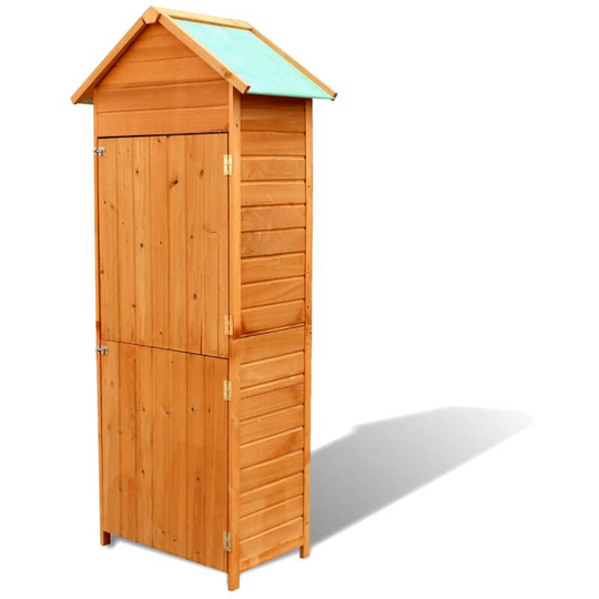 Garden Storage Cabinet Brown 79x49x190 cm - Brown