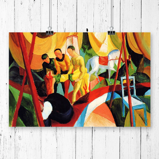 'Circus' by August Macke Printing Print