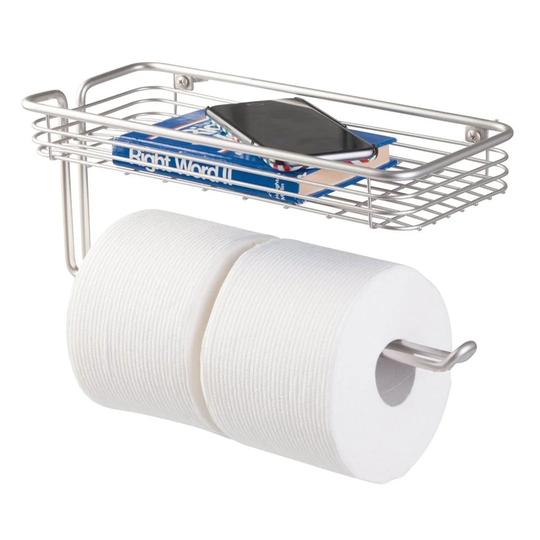 Wall Mounted Double Toilet Paper Roll Holder