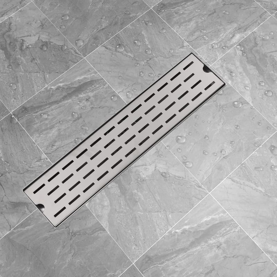 Linear Shower Drain Line 530x140 mm Stainless Steel VD04356 - Hommoo