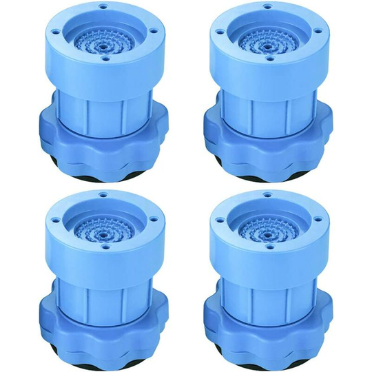 Adjustable vibration damper for washing machine and dryer 8-9.5 cm Blue