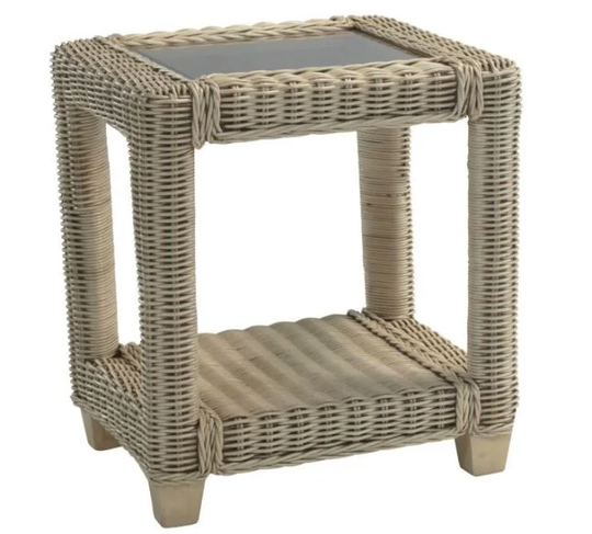 Shamrock Side Table with Storage