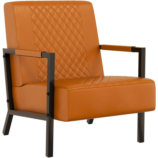 Armchair Brown Faux Leather Vidaxl Brown