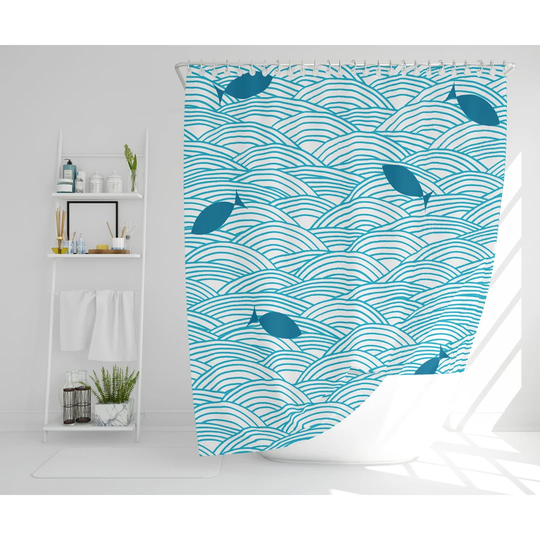 Haleigh 2 Piece Polyester Shower Curtain Set