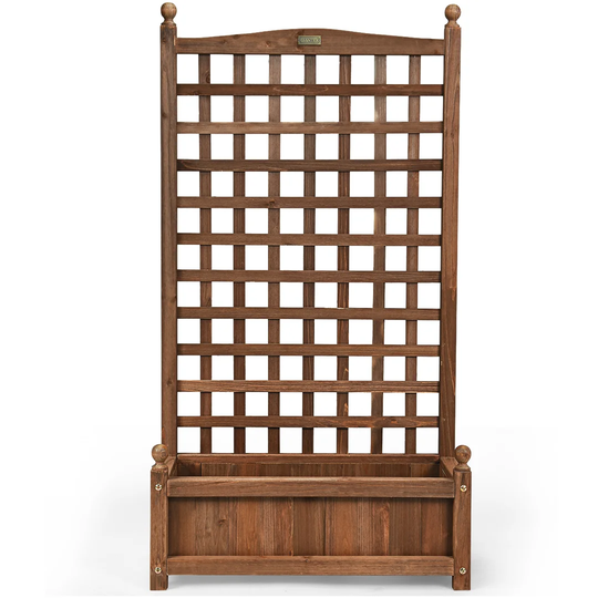 Yousef 120Cm H x 65Cm W Wood Lattice Panel Trellis
