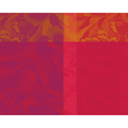 Skelly Thousand Folk Cranberry Cotton Placemat