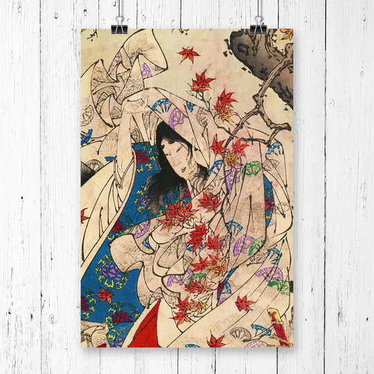'Yoshitoshi Taiso Vintage Japanese Oriental Art' Graphic Art