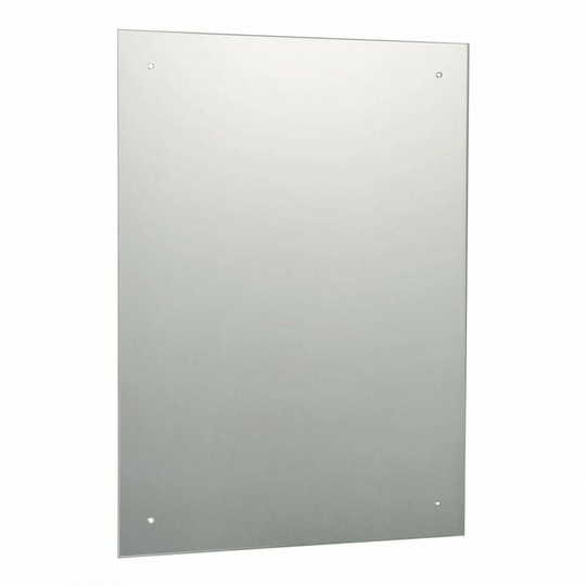 Bevelled edge drilled bathroom mirror 600 x 450mm - Accents