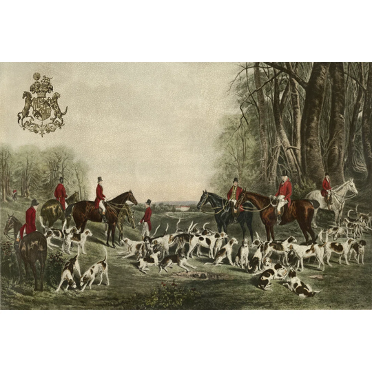 The Meet at Blagdon - Wrapped Canvas Art Prints