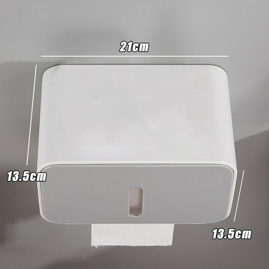 Waterproof Toilet Paper Holder Box Bathroom Wall Mounted Tissue Roll Storage grey