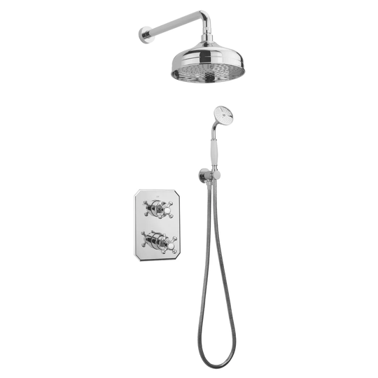 Allora Concealed 2 Way Thermostatic Shower with Rain Shower Head