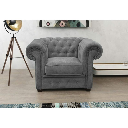 Regal Chesterfield Armchair Graphite - Graphite