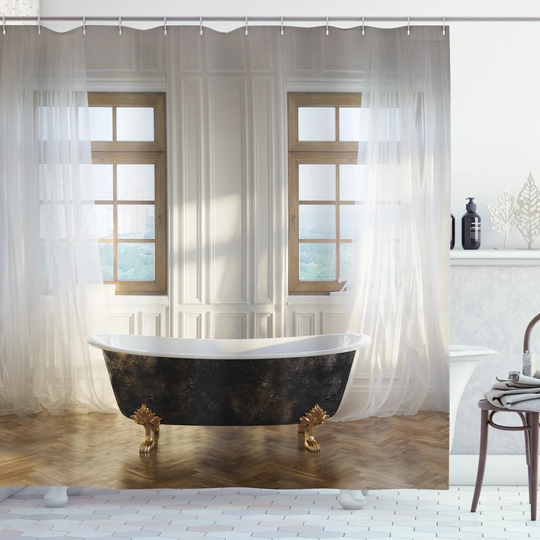 Azlynne Polyester Shower Curtain Set