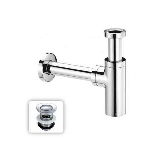 Universal Bathroom Basin Sink Bottle Trap Waste With Basin Waste