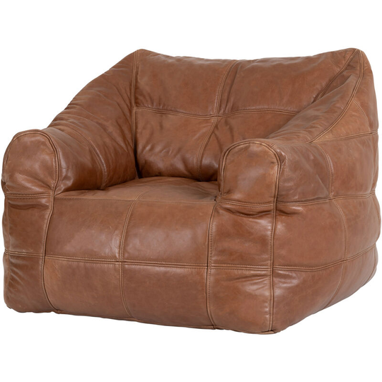 Oxford Luxury Real Leather Armchair - Tan