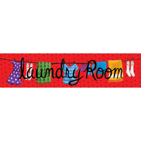 Laundry Line - Wrapped Canvas Textual Art Print