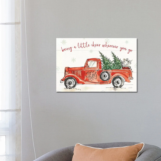 Modern Farmhouse VIII Christmas - Wrapped Canvas Typography