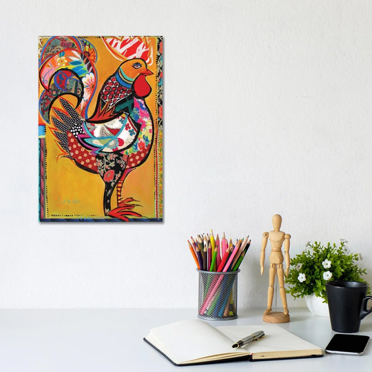 Doing the Rasata by Carole Rae Watanabe - Graphic Art Print on Canvas