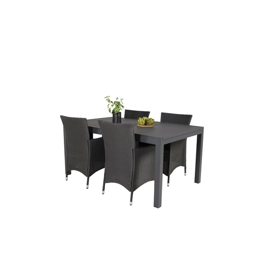 Geir 4 Seater Dining Set with Cushions