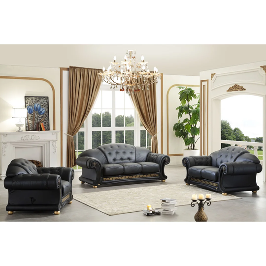 Kaufman Genuine Leather 2 Seater Loveseat Sofa