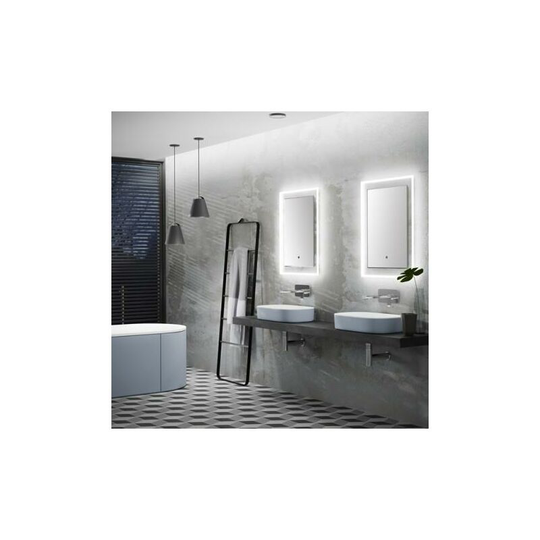HIB - Element 50 led Ambient Colour Changing Heated Mirror - 700 x 500mm - Clear