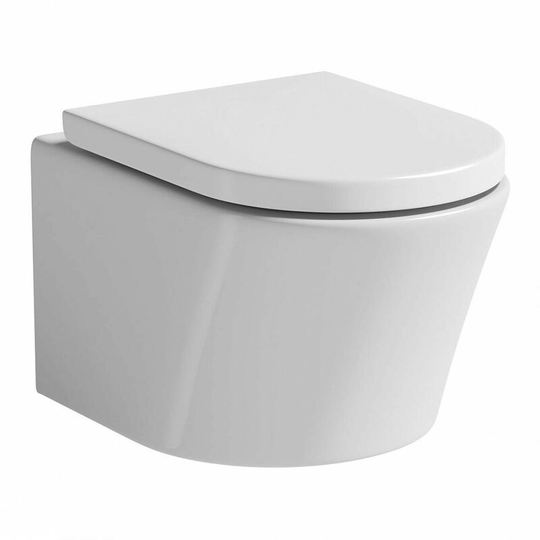 Mode - Tate wall hung toilet with soft close seat - White
