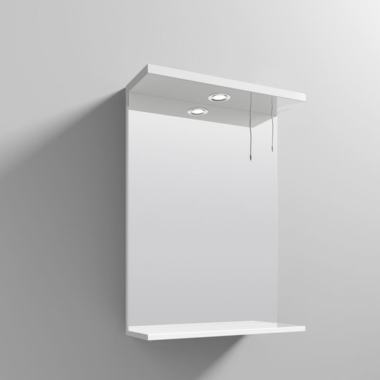 Mayford Bathroom Mirror 750mm h x 550mm w - White - Nuie