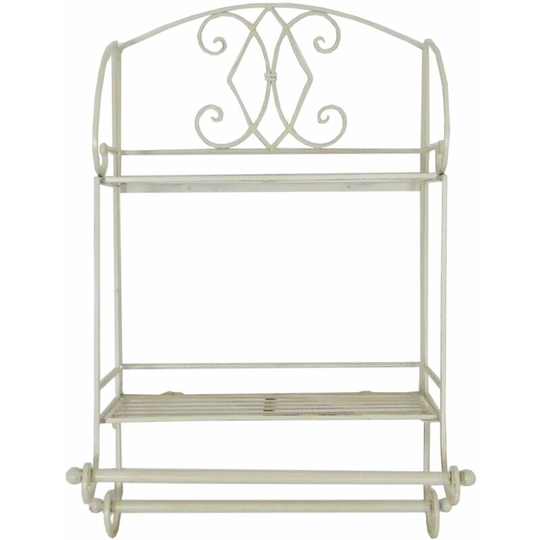 Rdss - Cream Diamond Bathroom Shelf Unit
