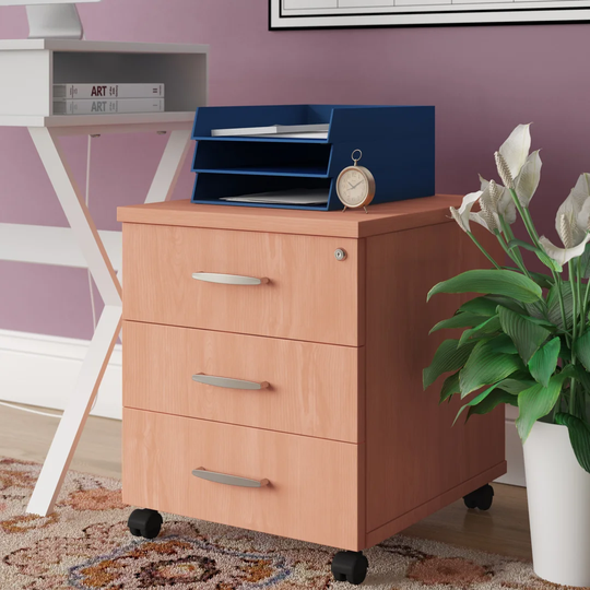 Mobile Pedestal 3 Drawer Filing Cabinet