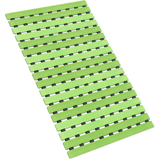 Perleraregb - Bath Mat Non-slip Shower Mat Eco-Friendly Fast Draining for Bathroom Kitchen Floor with Strong tpe Suction Cups 40X63CM (Gradient Green)