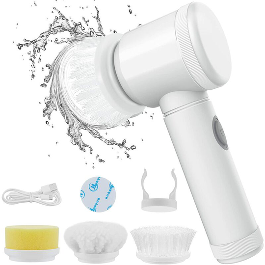 Electric Spin Scrubber Rechargeable Cleaning Tools,Grout Brush, Electric Cleaning Brush with 3 Brush Heads,Electric Scrubber Suitable for Bathroom