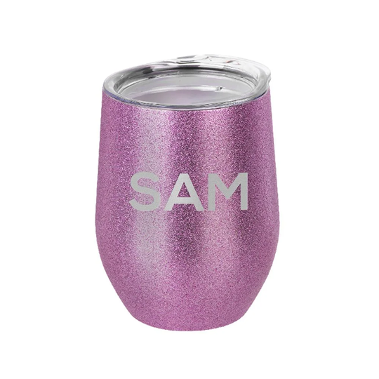 Mayer Insulated Stemless Glitter Wine Tumbler