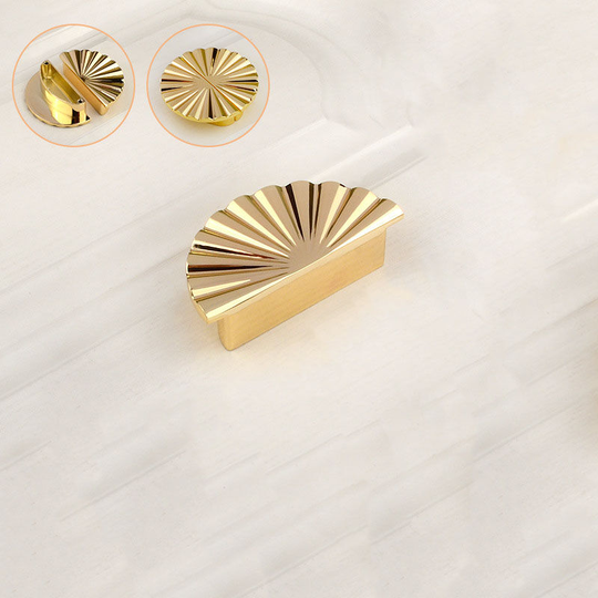 Door Handle Drawer Cabinet Wardrobe Door Fan Shaped Small Handle