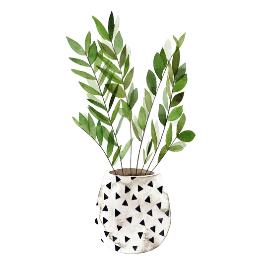 Plant in a Pot III by Melissa Wang - Wrapped Canvas Painting