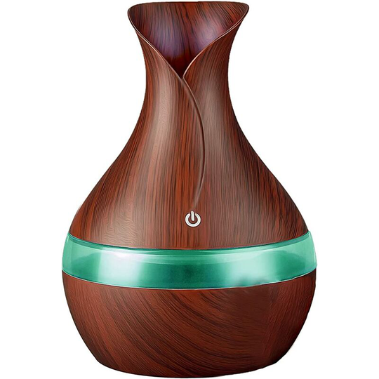 Ilovemilan - Aromatherapy Essential Oil Diffuser 300 ml Wood Grain, Aroma Vaporizer with Timer, Mist Humidifier for Large Room, Home