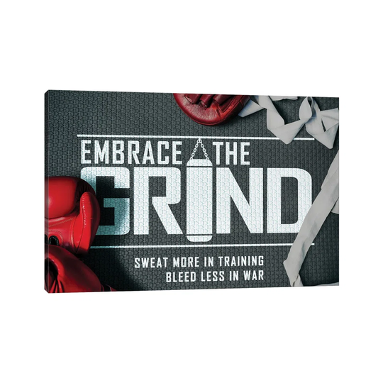 Embrace the Grind by Adrian Baldovino - Wrapped Canvas Painting