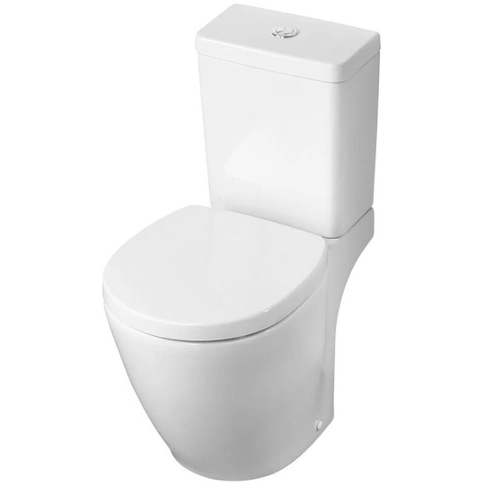 Concept Space Close Coupled Toilet with Cube Cistern - Soft Close Seat - Ideal Standard