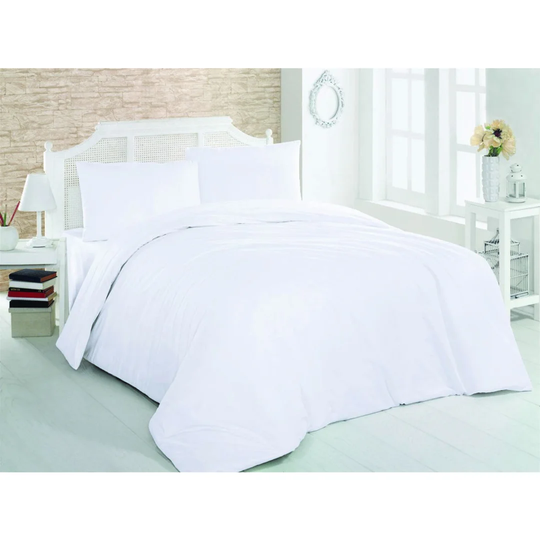 Cathie White 100% Cotton Duvet Cover Set
