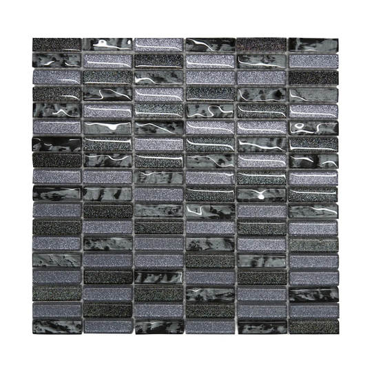Nielsen 30 x 30cm Mosaic Tile in Black
