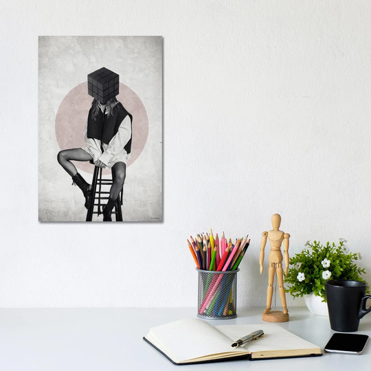 Cube by Underdott Art - Wrapped Canvas Gallery-Wrapped Canvas Giclée