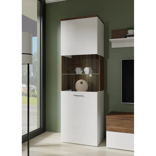 Jaheam Standard Curio Cabinet with Lighting