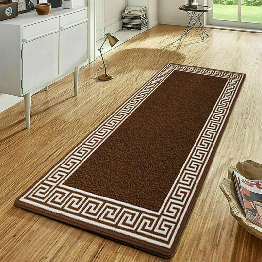 Gagliano Hand-Knotted Brown/Cream Outdoor Rug