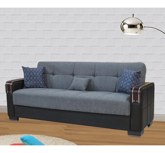 Nasiba 215Cm Square Arm Sofa Bed