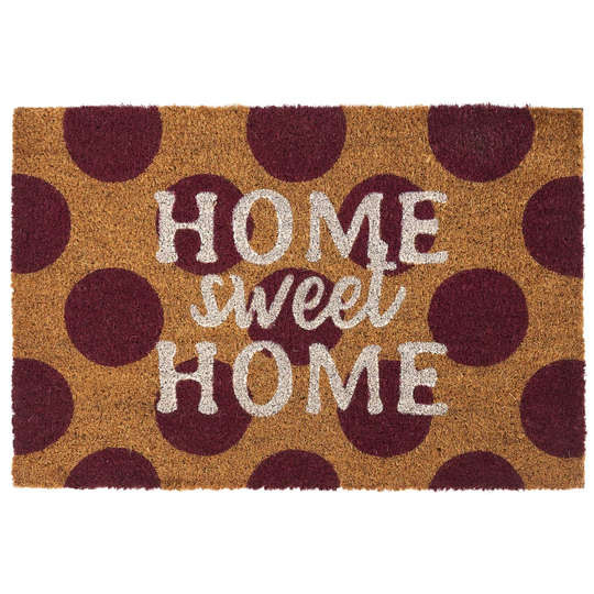 Staggs Coconut Fiber Pois Home Sweet Home Doortmat
