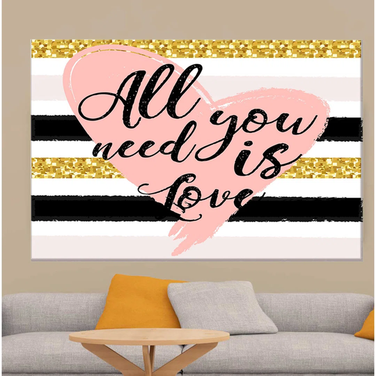 Gold - Unframed Typography