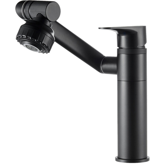 Superseller - 1080°Swivel Kitchen Faucets With 2 Spray Modes Single-Handle Bathroom Sink Sprayer Faucet, Black&Type 1 - Black&Type 1