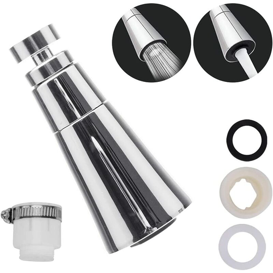 Faucet Aerator, 2 Modes Adjustable Faucet Aerator, Can Swivel 360°, M22/M24 Threaded Water Saver, For Kitchen, Bathroom