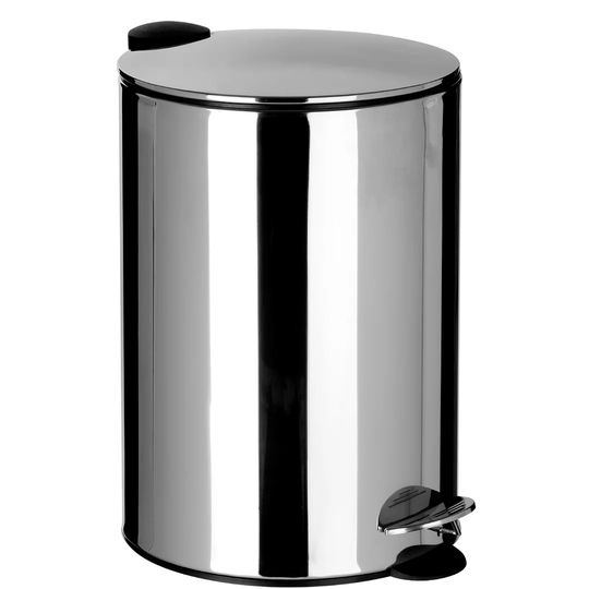 Stainless Steel 20 Litre Step On Rubbish Bin