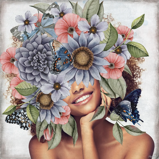 A Glowing Smile - Wrapped Canvas Painting