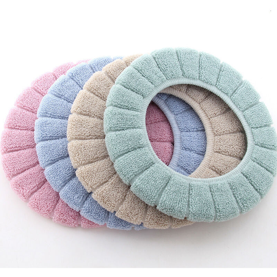 4PCS Warm Multicolor Toilet Seat Cover wc Protector Toilet Seat Cover